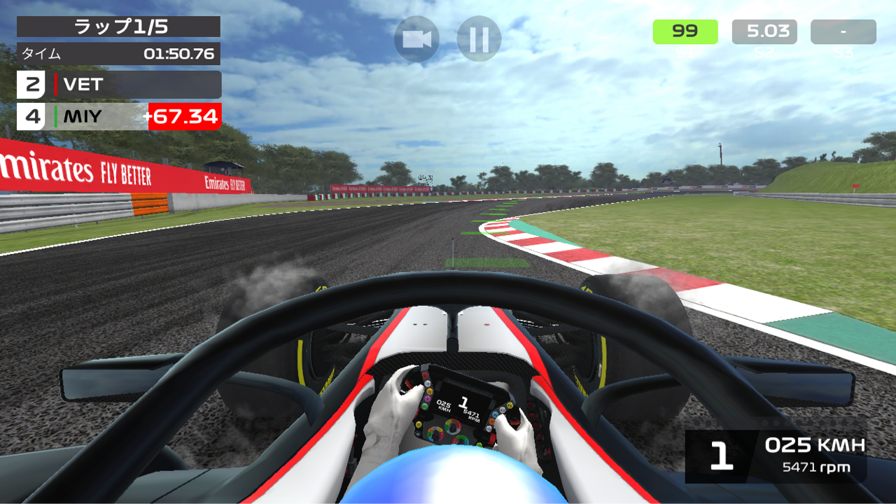 日本gpをゲームで走ってみよう F1 えきぞーすとのーと