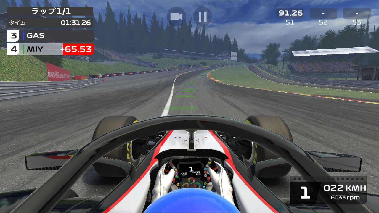 ベルギーgpをゲームで走ってみよう F1 えきぞーすとのーと
