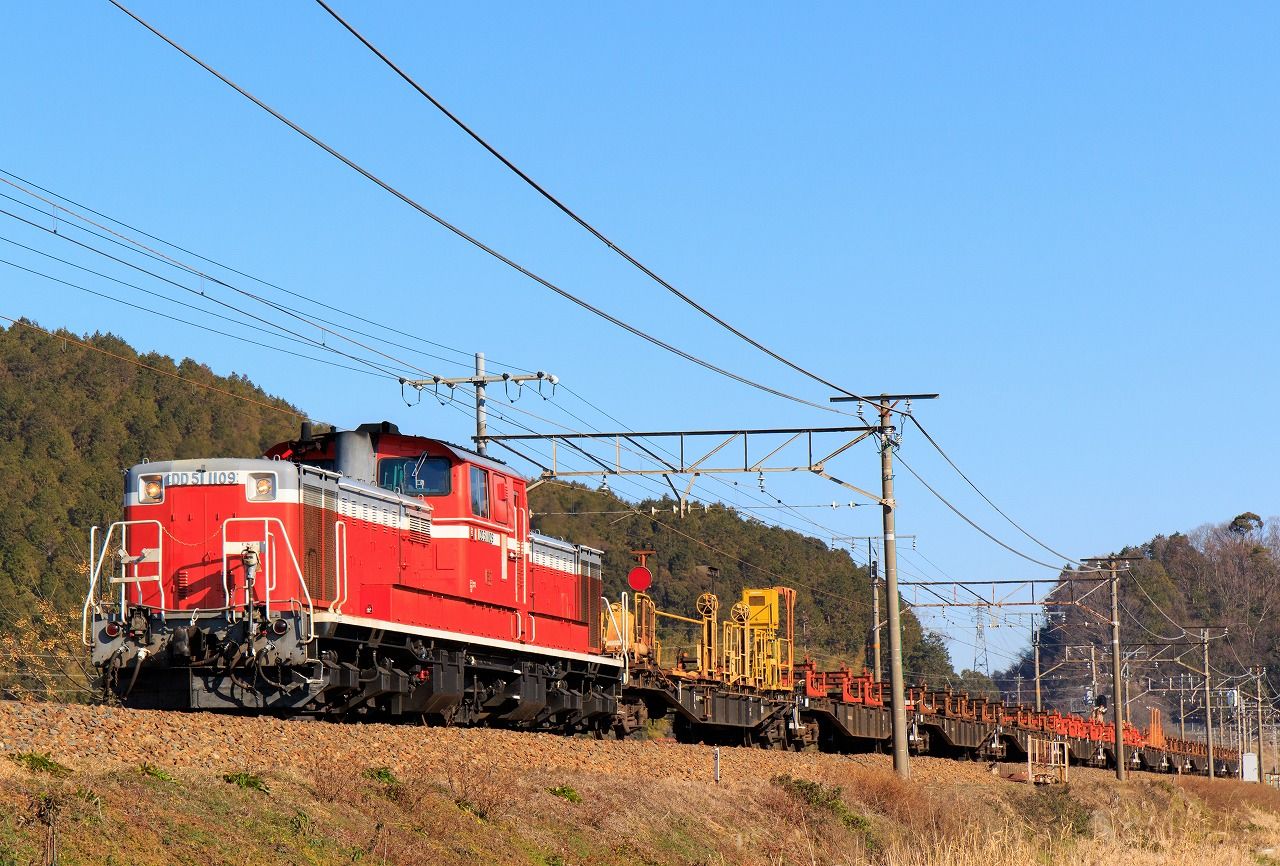 DD51＋ロンチキ 米原工臨 ＆ EF65-2065牽引 5087レを撮影 : R-STATION
