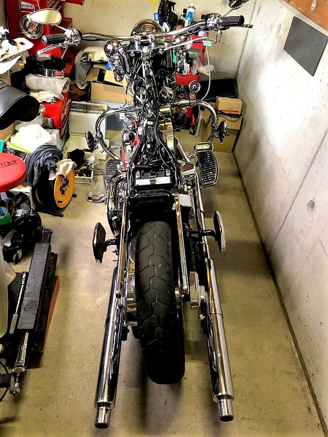 ハーレー ソフテイルエボ メーター 4連メーターFLHハーレーショベル