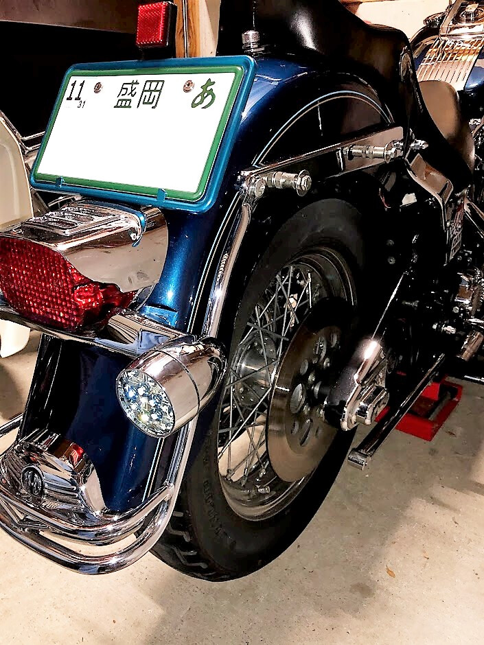 1997年FLSTC純正リアフェンダー FLSTC1340 リアフェンダー 赤 ハーレー