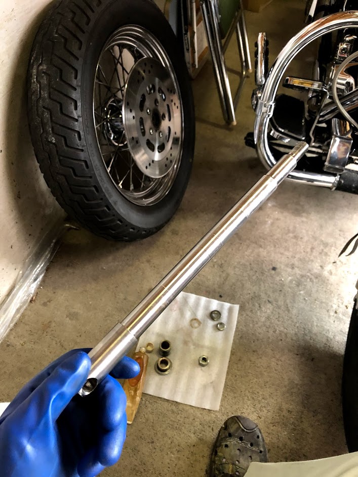 Twincam用16inchキャストホイールをEVO FLSTCにコンバート その2