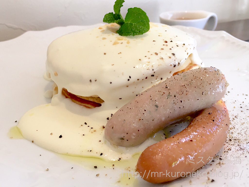 Cafe Ange カフェアンジェ 篠崎 塩チーズクリームパンケーキ ミスター黒猫のカフェめぐり パンケーキを日本一実食 Cafe Ange カフェアンジェ 篠崎 塩チーズクリームパンケーキ ミスター黒猫のカフェめぐり パンケーキを日本一実食