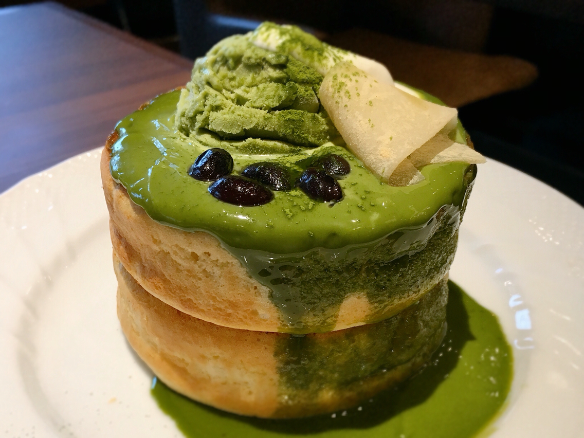 星乃珈琲店 松戸 夏限定 宇治抹茶のスフレパンケーキ ミスター黒猫のカフェめぐり パンケーキを日本一実食