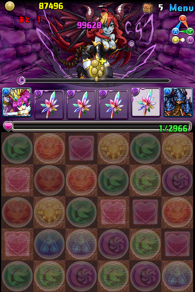 パズドラ ヘラ降臨を虹クリで 徒然遊戯