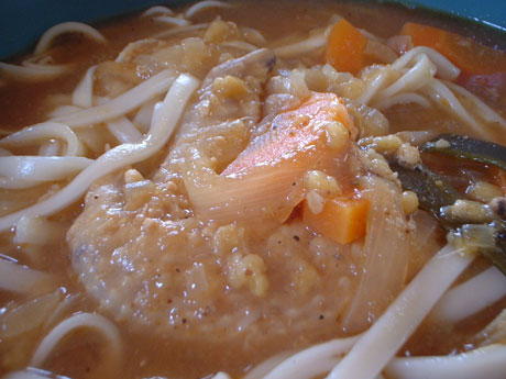 手羽先カレーうどん