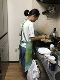 お料理中