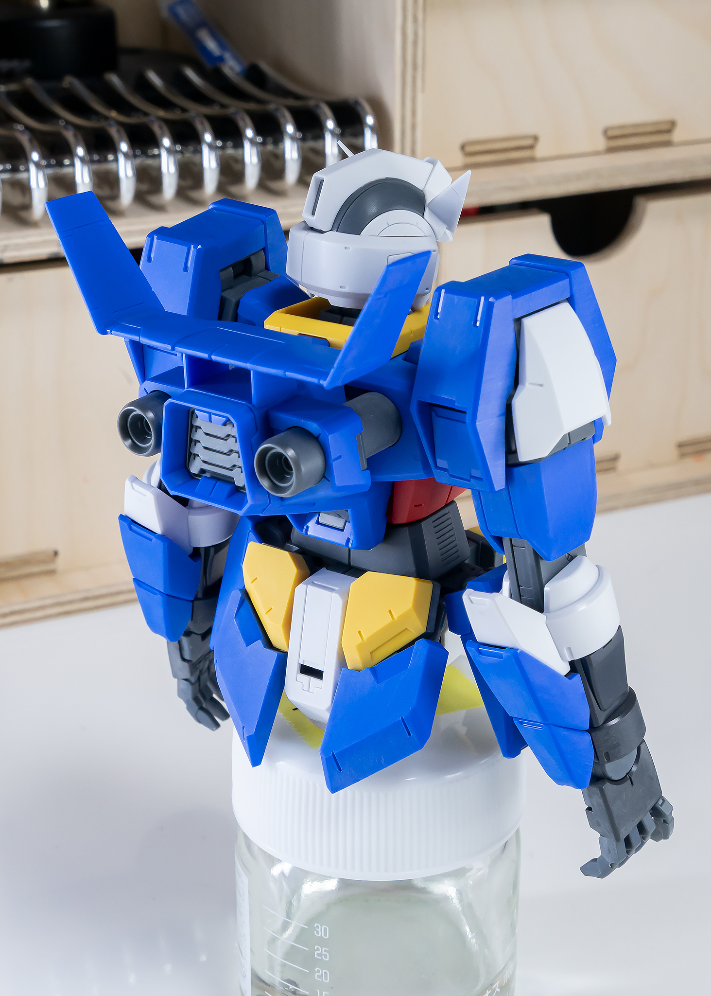 MG ガンダムAGE-1スパロー製作2／モールド彫り直し、パーツ整形・整面