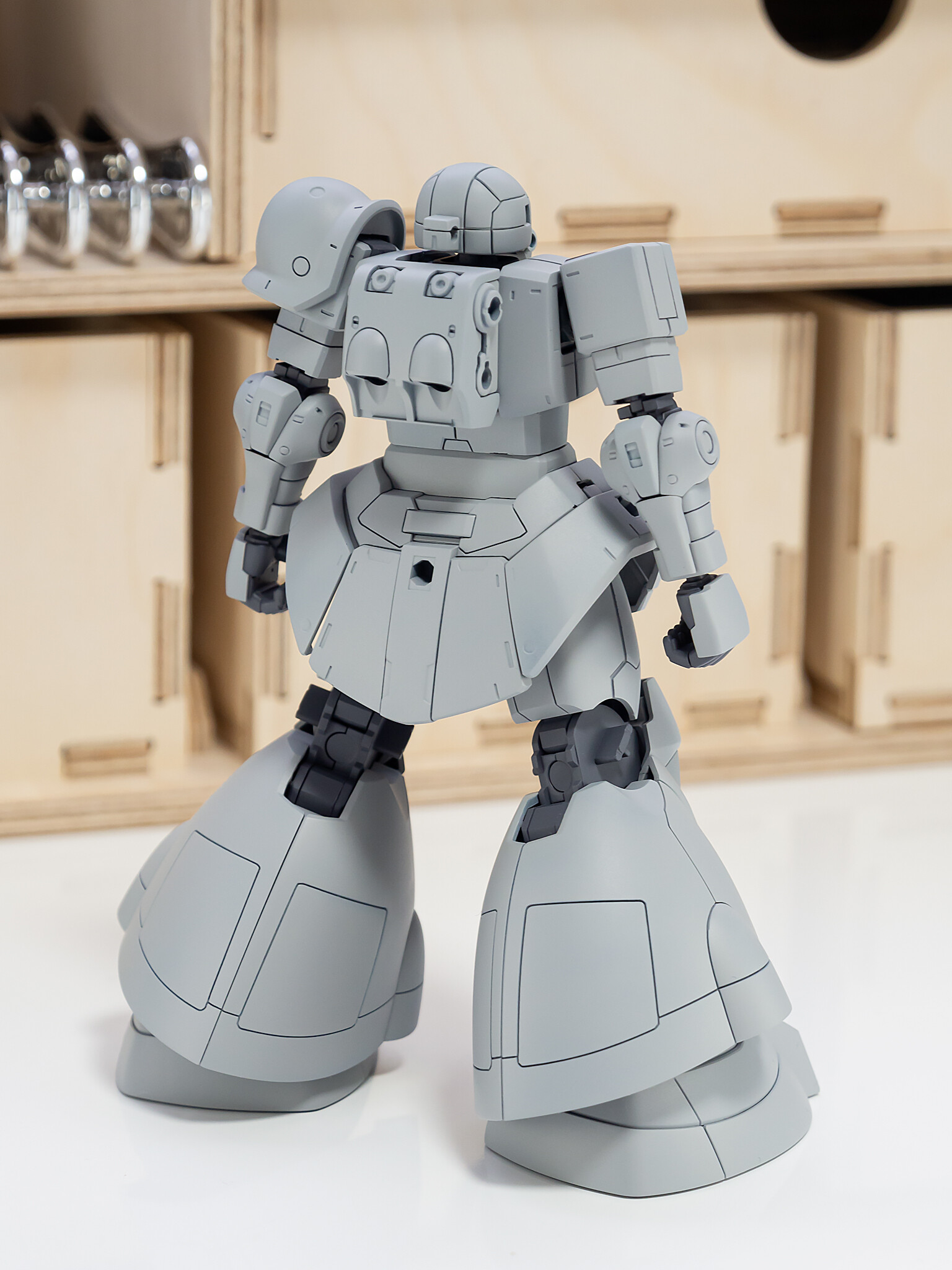 HG ORIGIN 高機動試作型ザク製作5／サフチェック 初めてのサフで手痛い