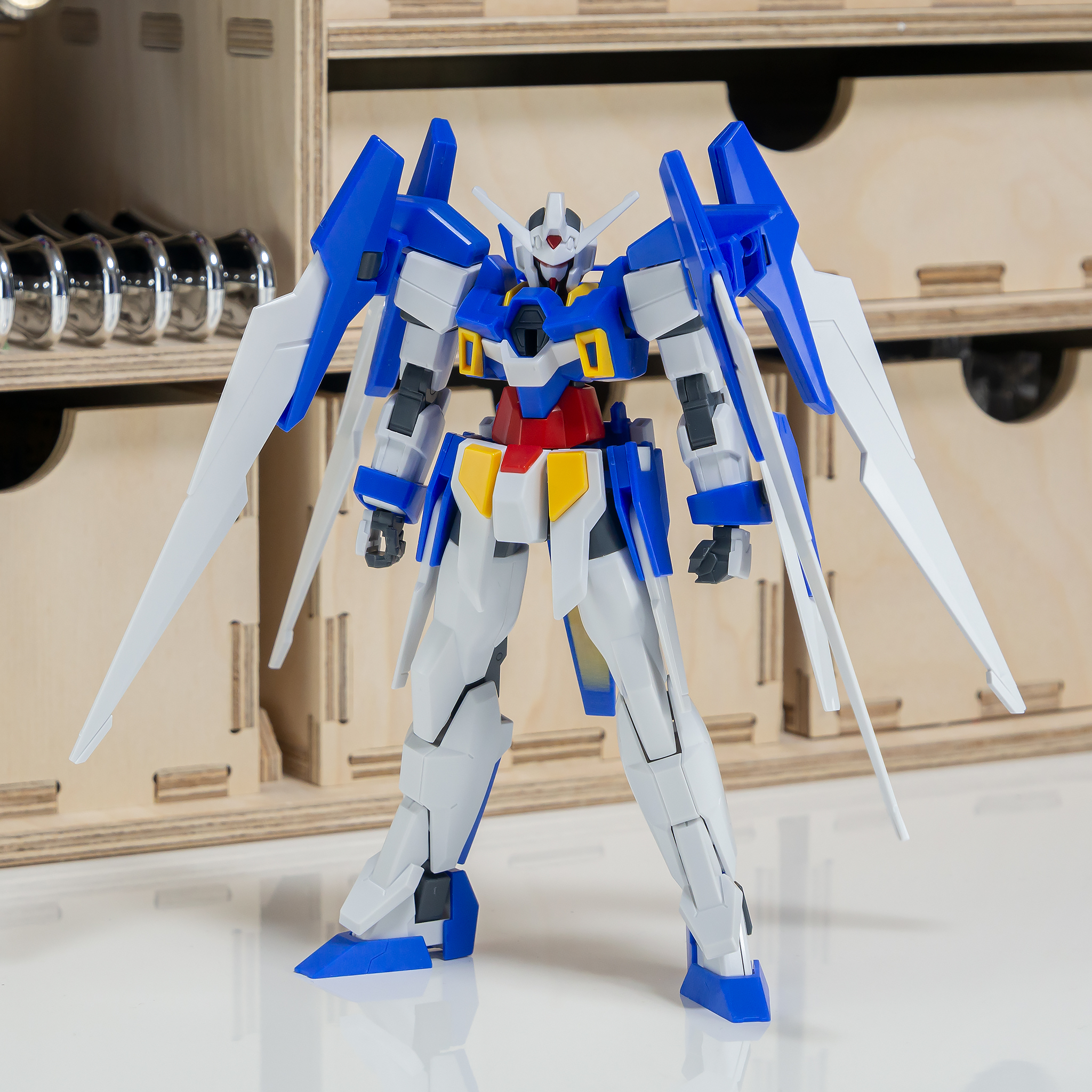 HGAGE ガンダムAGE-2ノーマル製作3／サイドアーマーのポリキャップ隠し、太もも延長 : ずっとプラモデル