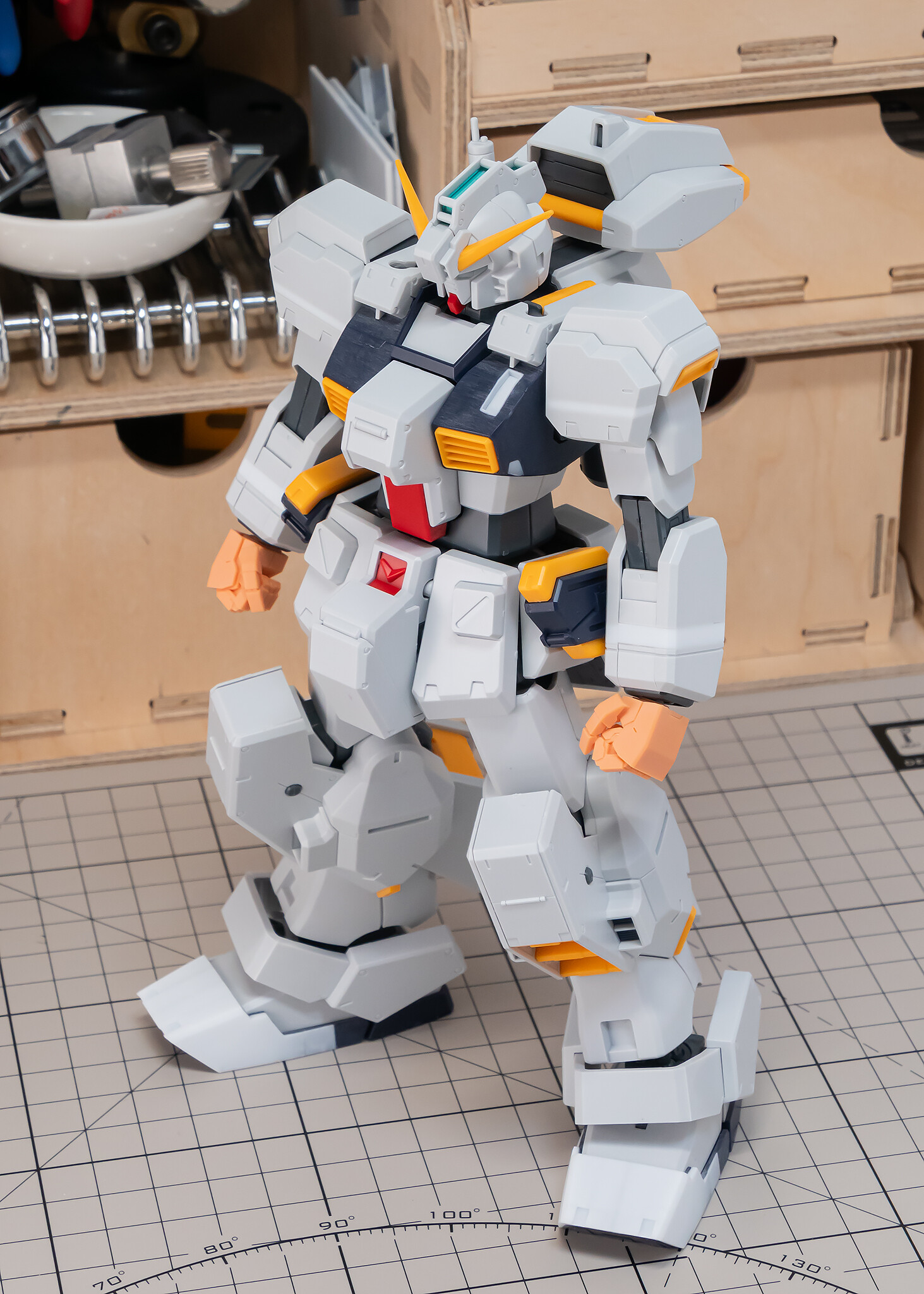 MG ヘイズル改 制作3／スタイル調整（アンクルガード・つま先