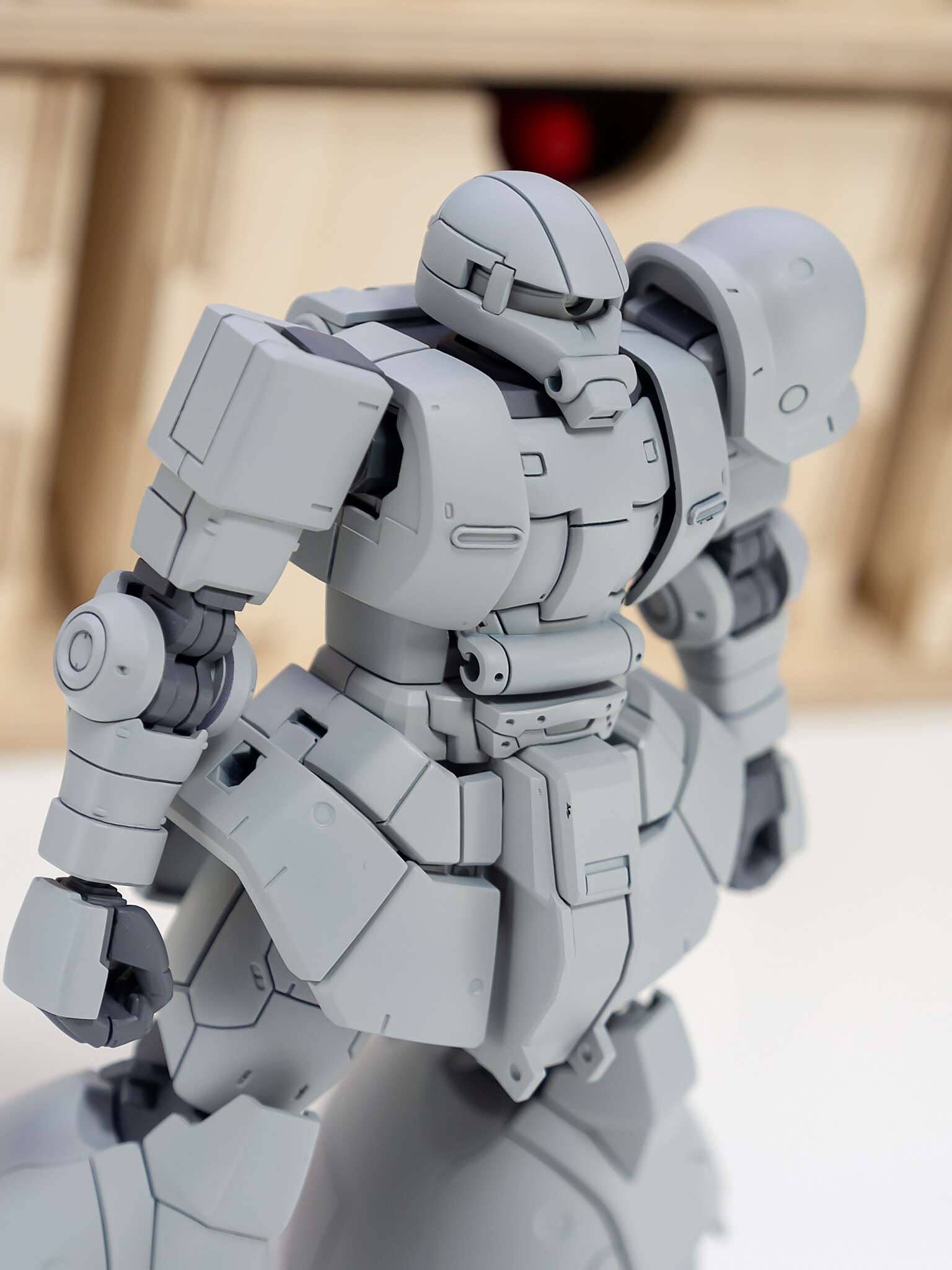 HG ORIGIN 高機動試作型ザク製作5／サフチェック 初めてのサフで手痛い