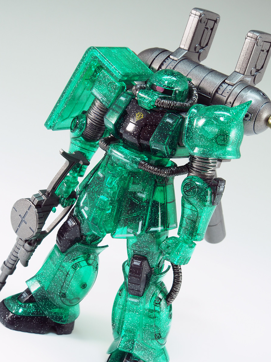 HG 量産型ザク（GUNDAM THUNDERBOLT Ver.）リミテッドクリアVer. 完成！ : ずっとプラモデル