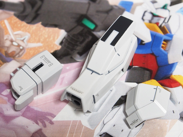 Hgage ガンダムage 1ノーマル製作4 スミ入れ 装甲裏の塗装 デカール貼り ずっとガンプラ