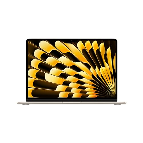 Apple 2024 MacBook Air M3チップ搭載13インチノートブック: 13.6インチLiquid Retina ディスプレイ, 8GB ユニファイドメモリ, 512GB SSD ストレージ, バッ クライトキーボード, 1080p FaceTime HD カメラ, Touch ID。iPhone や iPad との連係 機能, スターライト