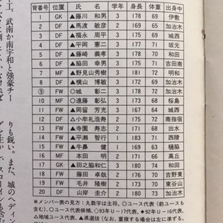 鹿児島実1993（鹿児島） : いにしえの高校サッカー備忘録
