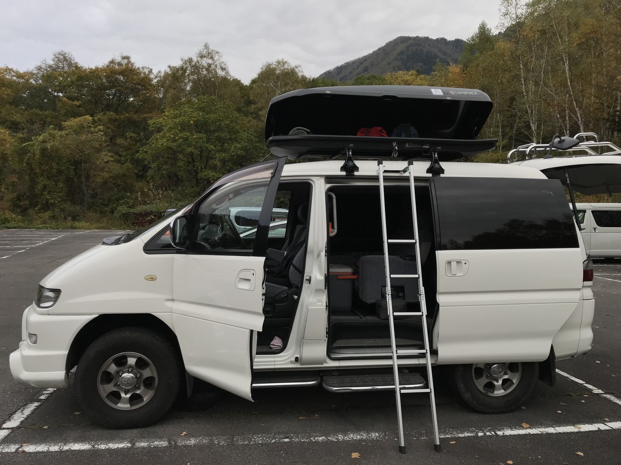 THULE デリカ スペースギア キャリア スキー THULE Dynamic900 を三菱 