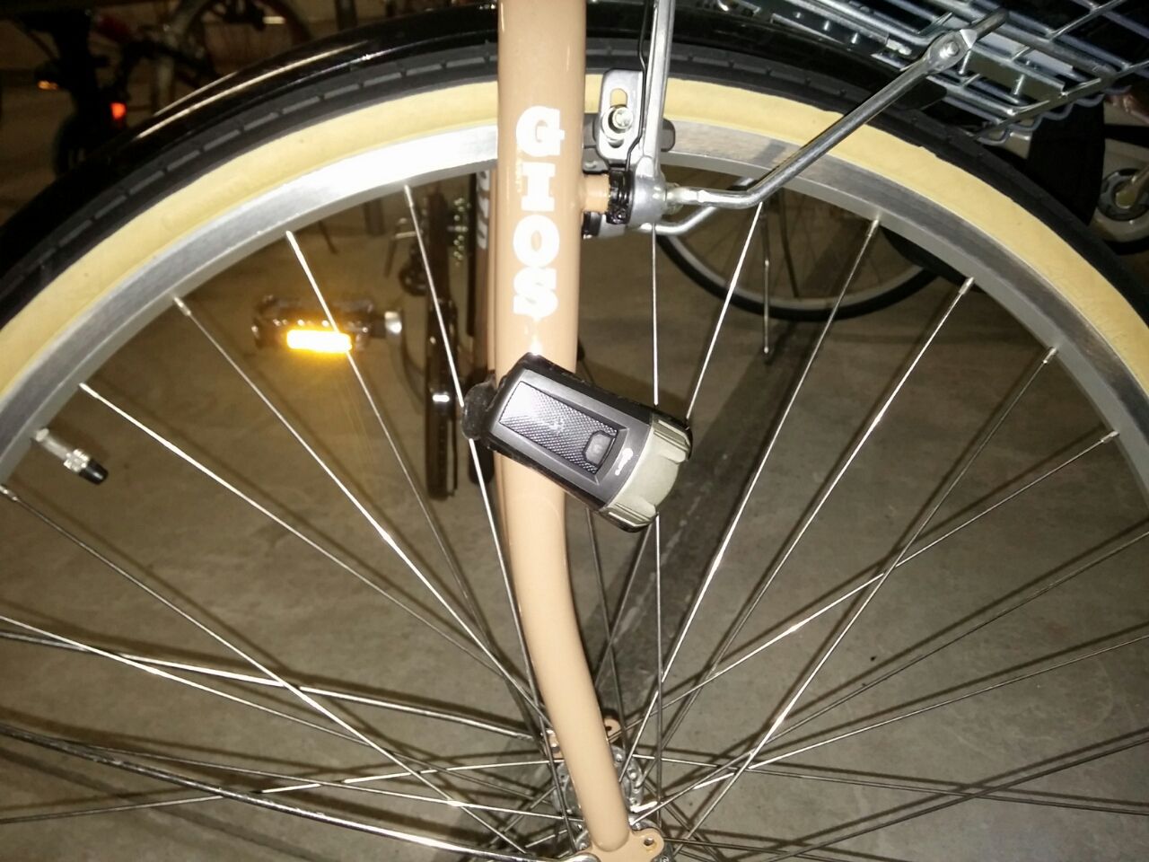ハンドルに取り付け自転車ライト