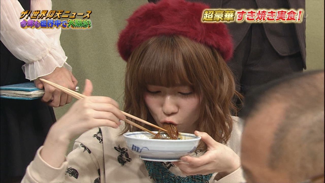 世界仰天ニュース での ぱるることakb48島崎遥香の箸の持ち方が酷いと話題 動画画像あり まとめんたる W 2chまとめ