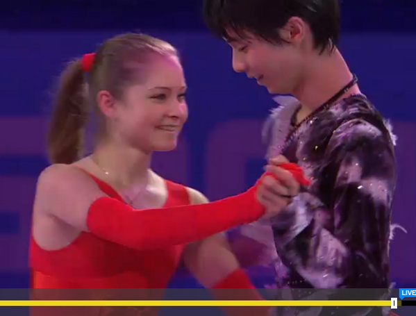 エキシビジョンで 羽生結弦とユリア リプニツカヤがイチャつく ソチ五輪 フィギュア 画像あり まとめんたる W 2chまとめ