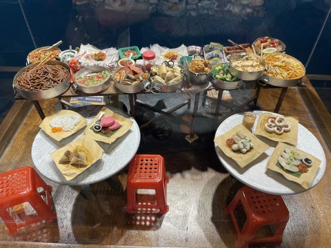 スンガイワンMiniNature_RoadsideBreakfastStallsIMG_8978