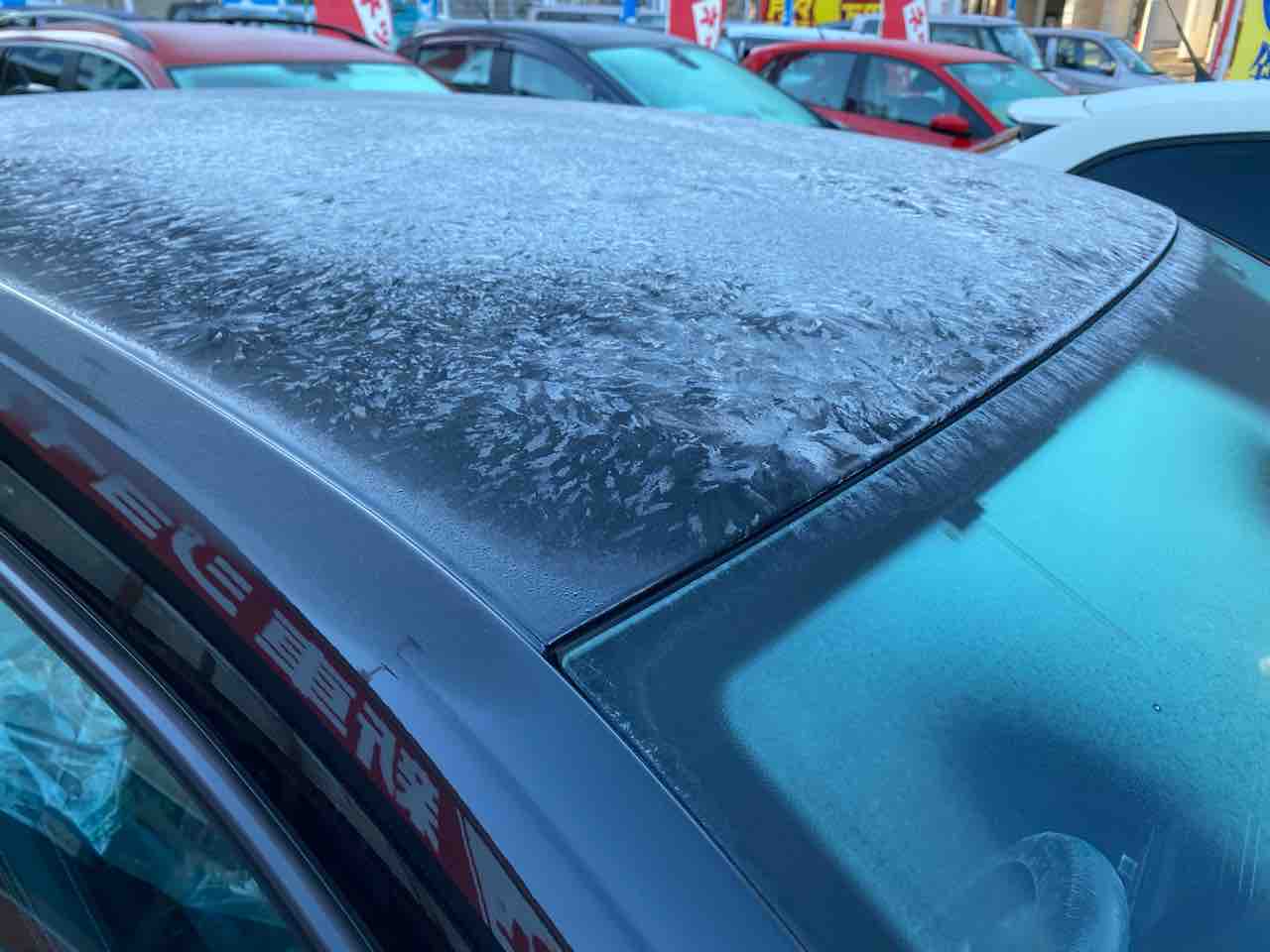 タダで出来る冬に役立つ車のガラスの霜防止対策 名古屋の中古車販売会社の 社長日記