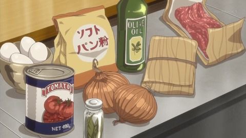 煮込みハンバーグ アニメ 甘々と稲妻 第3話 食品食材探訪記 自分図鑑 Since 08 July