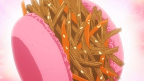 きんぴらごぼうのマカロン アニメ 幸福グラフティ 八話 食品食材探訪記 自分図鑑 Since 08 July