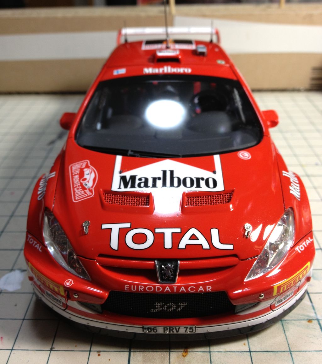 タミヤ プジョー307WRC その④完成 : おなかいっぱい。