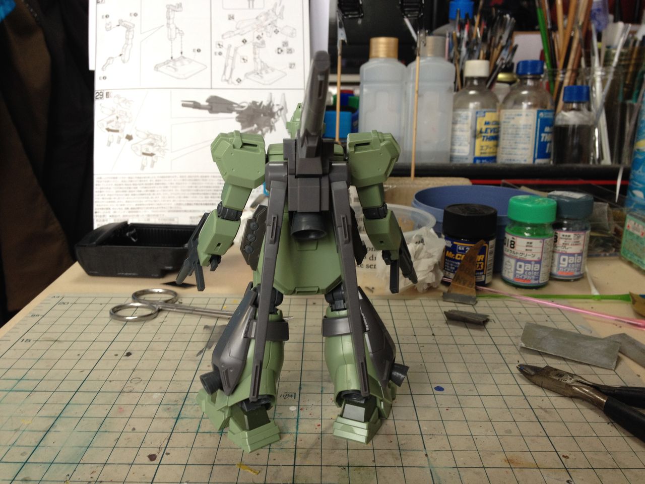 ジェガン　高機動タイプ　完成品 HGUC ジェガン高機動型(EP2仕様) その① 仮組編 : おなかいっぱい。