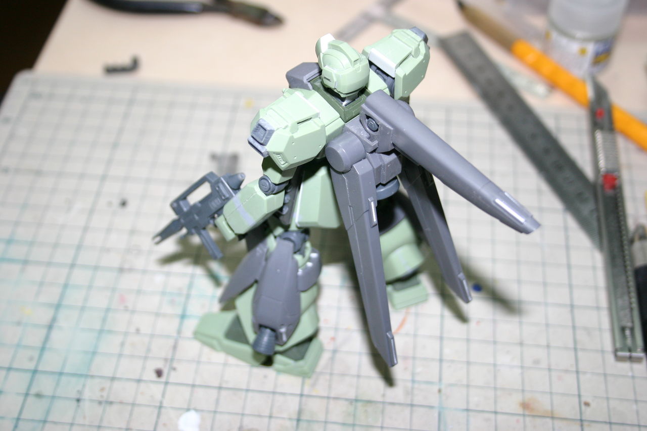 Hguc ジェガン高機動型 Ep2仕様 その 加工編 おなかいっぱい