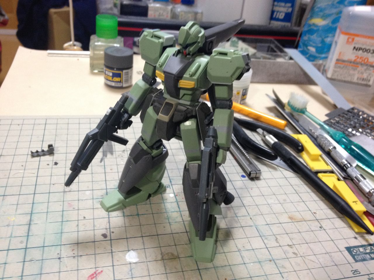 Hguc ジェガン高機動型 Ep2仕様 その 加工編 おなかいっぱい