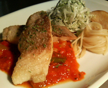 11 8 マンビキ 白身魚 のムニエル ラタトゥイユソース Misholan Bar Susumucho 奄美癒しの酔らい処イタリアンカフェ