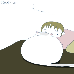 猫と一緒-20071228
