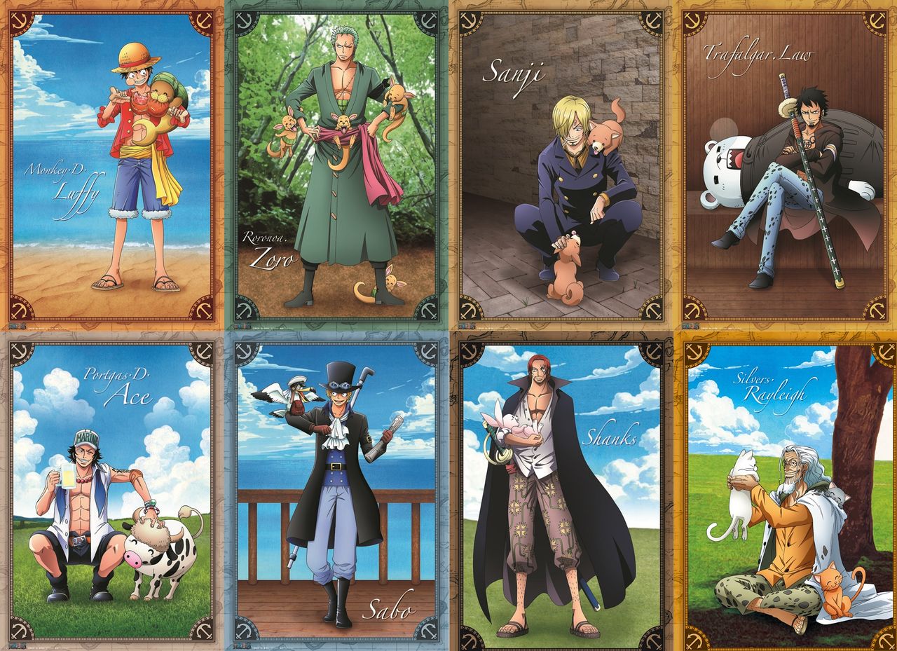 人気シリーズ第３弾 漢たちの素顔 ポスターコレクション One Piece 麦わらストア 航海日誌