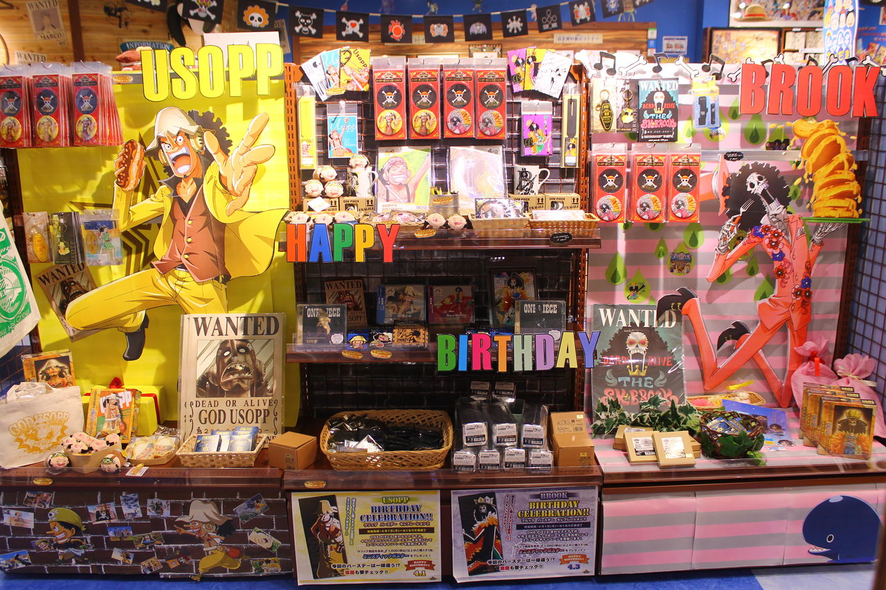 渋谷本店 ウソップ ブルックハッピーバースデー One Piece 麦わらストア 航海日誌