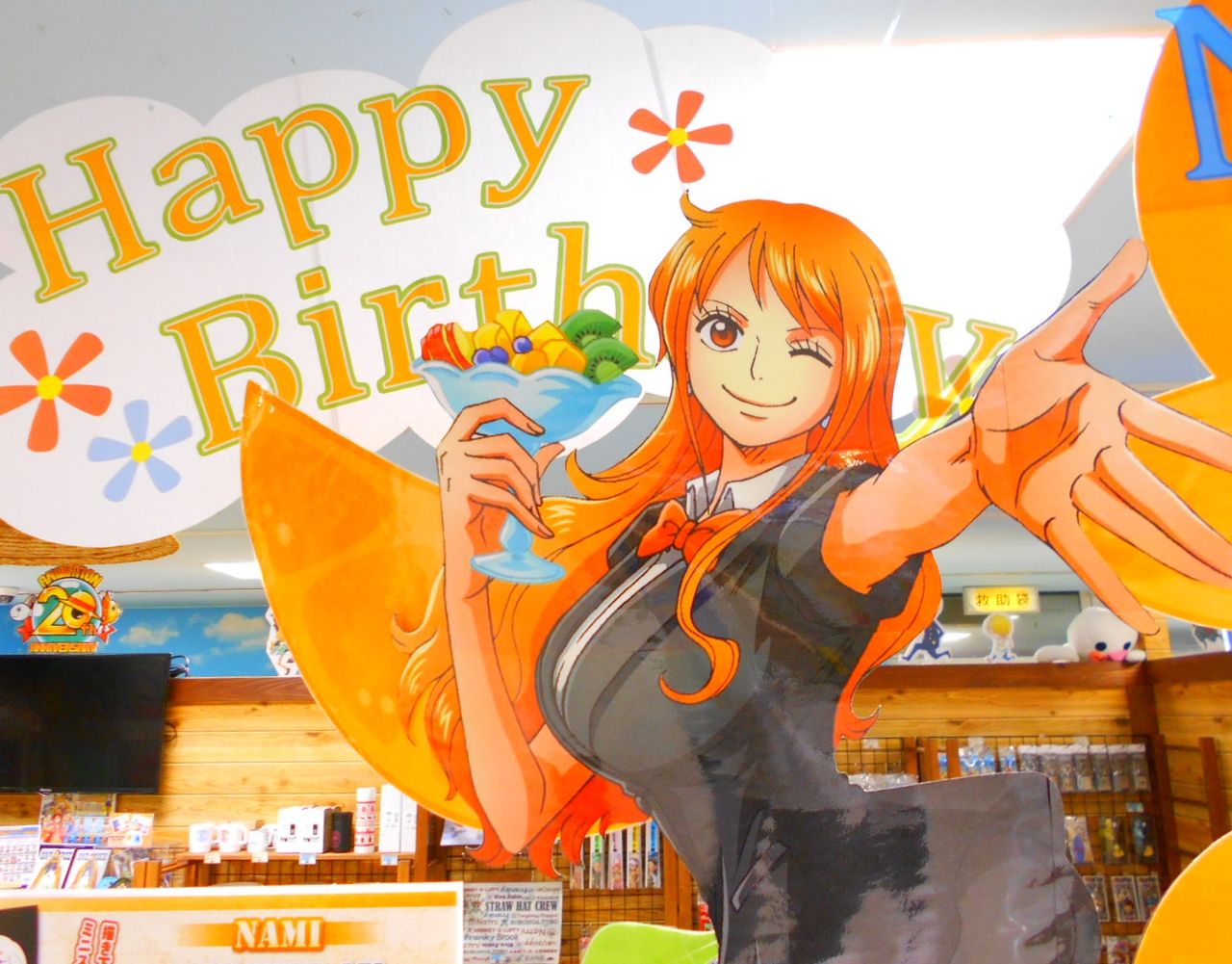 名古屋店 Happy Birthday Nami One Piece 麦わらストア 航海日誌