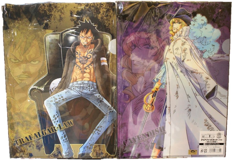 ONE PIECE トラファルガー・ロー キャベンディッシュクリアファイルセット ONE PIECE トラファルガー・ロー キャベンディッシュクリア