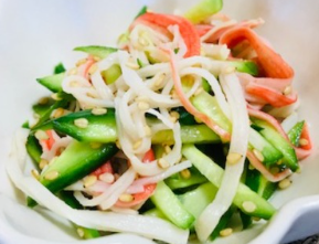 さっぱり副菜♪きゅうりとカニカマの酢の物の作り方