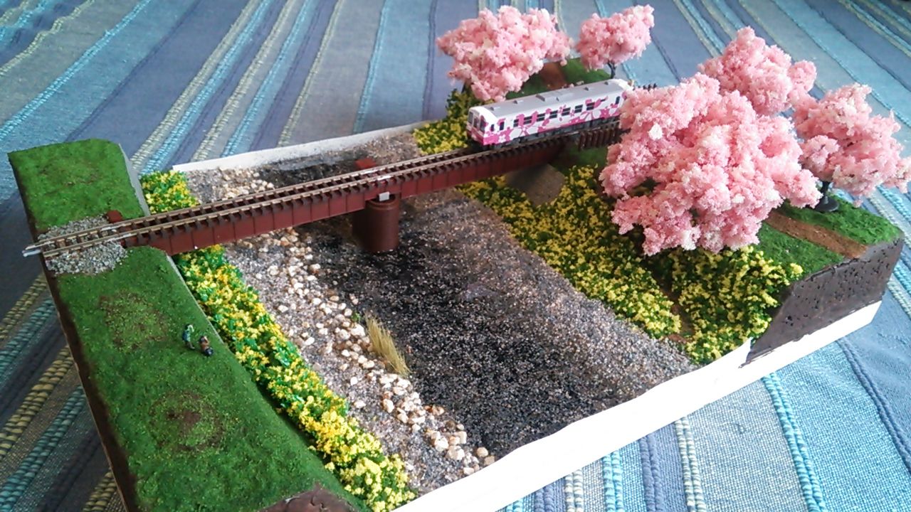 Yの鉄道模型 Nゲージ ジオラマ 春うらら かえりみち Yの鉄道模型 Nゲージ ジオラマ 春うらら かえりみち