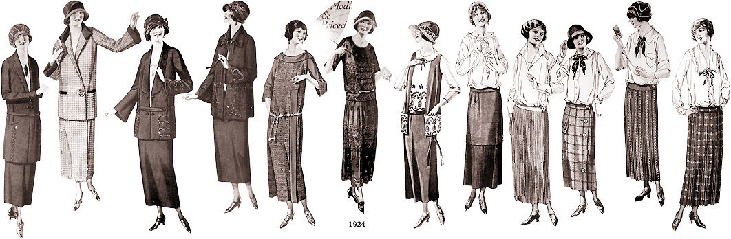 1924 1926年の海外ファッション むかしの装い