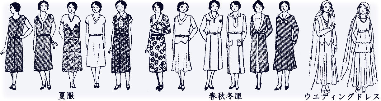 昭和6 7年の婦人服 むかしの装い