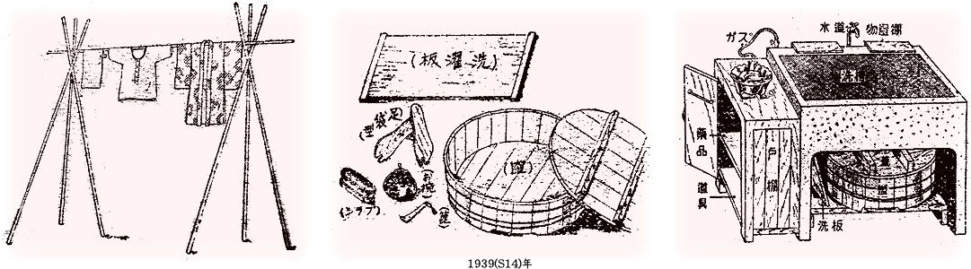 戦前から終戦後の洗濯 下着とおむつ むかしの装い 戦前から終戦後の洗濯 下着とおむつ むかしの装い
