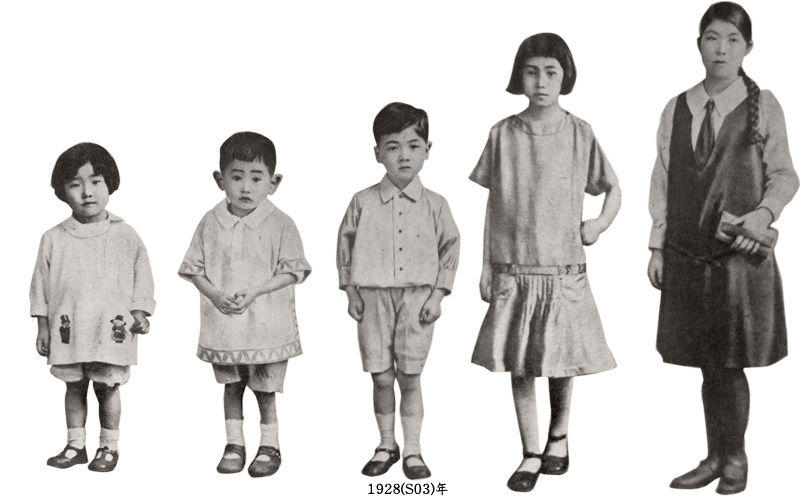 昭和3年の子供服 むかしの装い