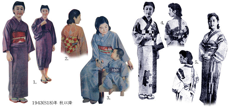 むかしの装い 昭和18年の女性誌の服装03