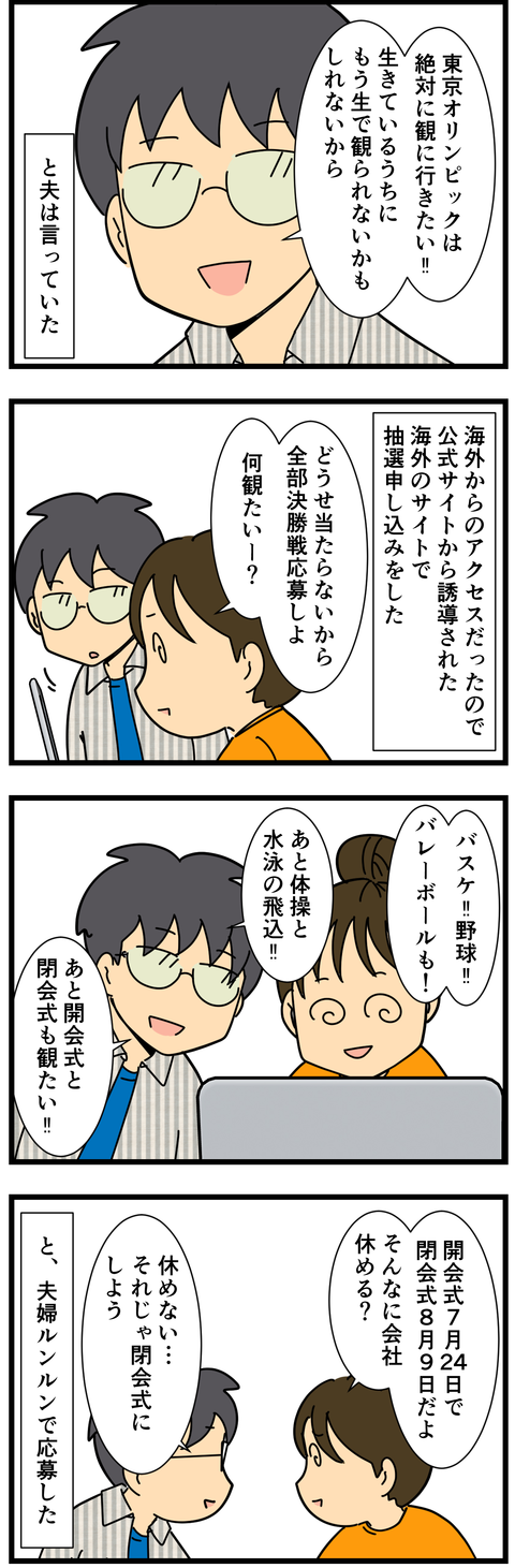 東京オリンピック抽選結果 (2)