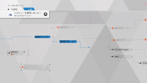 Detroit Become Human Ps4 のトロフィーをコンプリートしました スキップ機能が無いのが辛かったです むぅむぅはうす日記