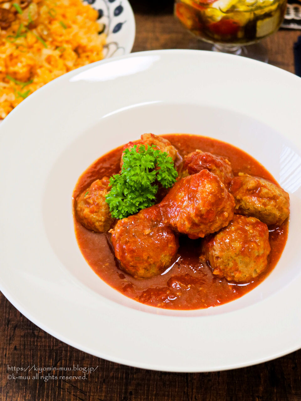 ミートボールのトマトシチューの献立 きよみんーむぅのゆる いまいにち ミートボールのトマトシチューの献立 きよみんーむぅのゆる いまいにち