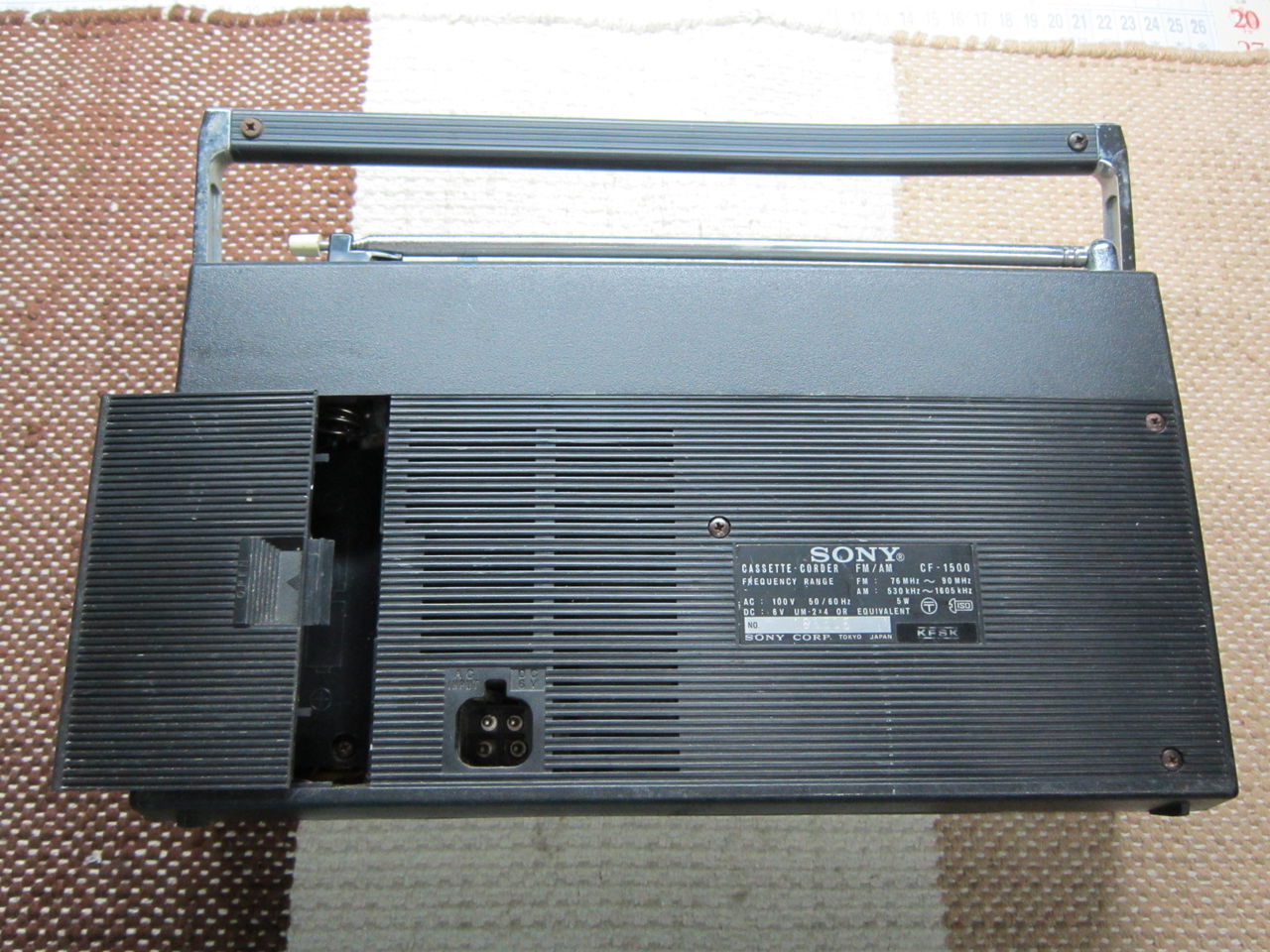 Yahoo!オークション - SONY ソニー CF-1500 カセット レコーダー FM/AM