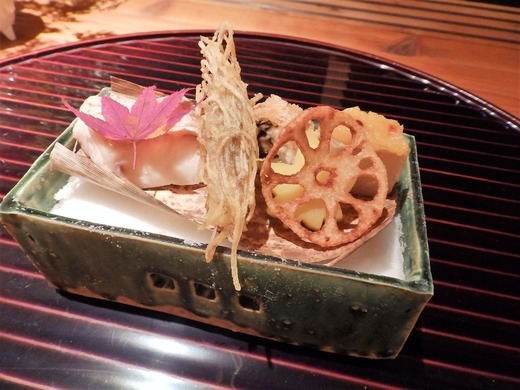 宝楽皿 鮃の蓑揚げ